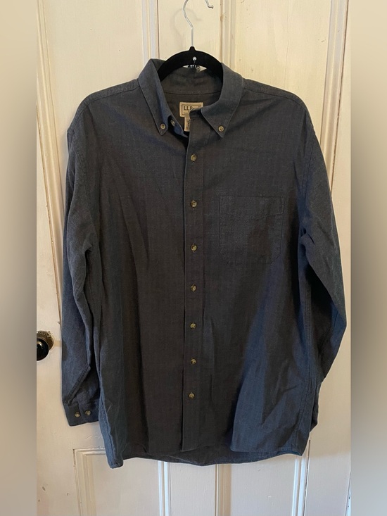 L.L. Bean Other - L.L.Bean Men’s Medium Tall Blue Oxford Button Down Shirt 100% Cotton Long Sleeve